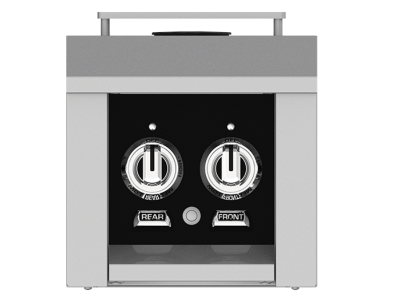 12" Hestan AGB Series Double Side Burner with 30000 BTU - AGB122NGBK