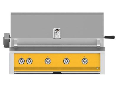 42" Aspire by Hestan Built- in Natural Gas Grill with Stainless Steel Tubular Burner - EMBR42-NG-YW