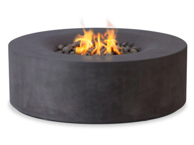 Pyromania Avalon Natural Gas Fire Table in Charcoal Grey - AV-CH-NG