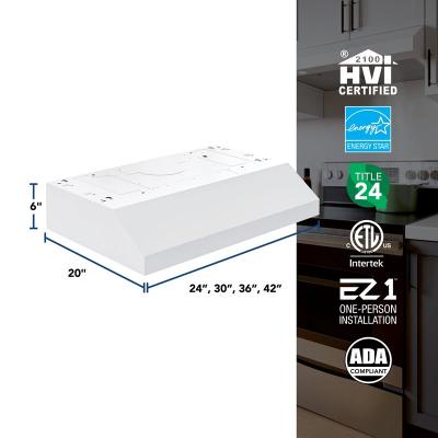 30" Broan Under Cabinet Range Hood in White - GLA1303WW