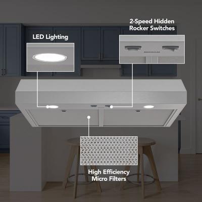 30" Broan Under Cabinet Range Hood in Stainless Steel - GLA1303SS