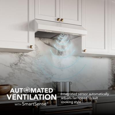 30" Broan Glacier Series Under Cabinet Range Hood in White - GLA3304WW