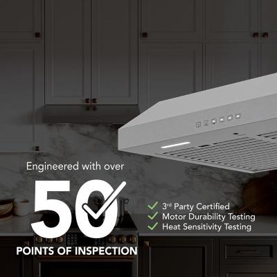36" Broan Glacier Series Under Cabinet Range Hood in Stainless Steel - GLA3364SS