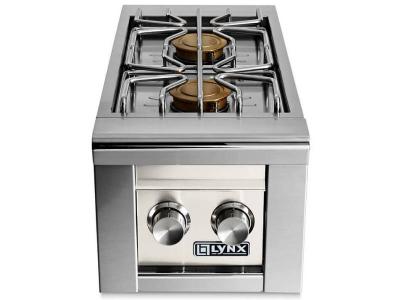 13" Lynx Built-In Liquid Propane Double Side Burner - LSB2-2-GLLP